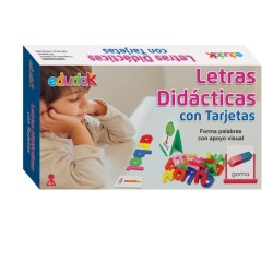 LETRAS DIDÁCTICAS CON TARJETAS