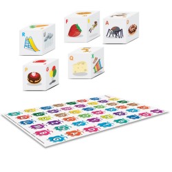 TAPETE ABECEDARIO 150X200 CM C/5 CUBOS