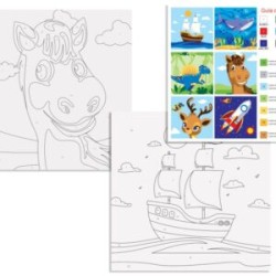 PINTA POR NUMERO 20×20 cm