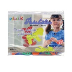 PASA LISTON CONEJO BURRO C/4 PZAS