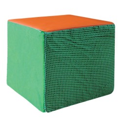 CUBO DE TEXTURAS GRANDE 20X20 CM DE TELA