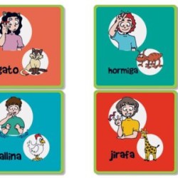 MEMORIA ANIMALES (LENGUAJE SORDOMUDOS) C/40 PZAS
