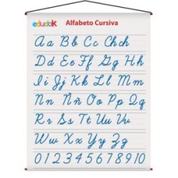 LAMINA DIDACTICA ALFABETO CURSIVAS 43X60 CM