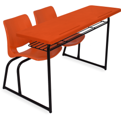 PUPITRE BINARIO EVO CUB. TRIPLAY C/LAM PLASTICO ADULTO