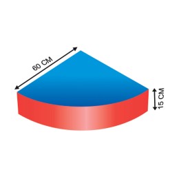 1/4 DE LUNA 60R.X15 CM EN VINIL