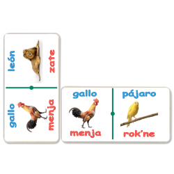 DOMINO JUMBO ANIMALES ESPAÑOL-HÑAHÑU (OTOMI) C/28 PZAS