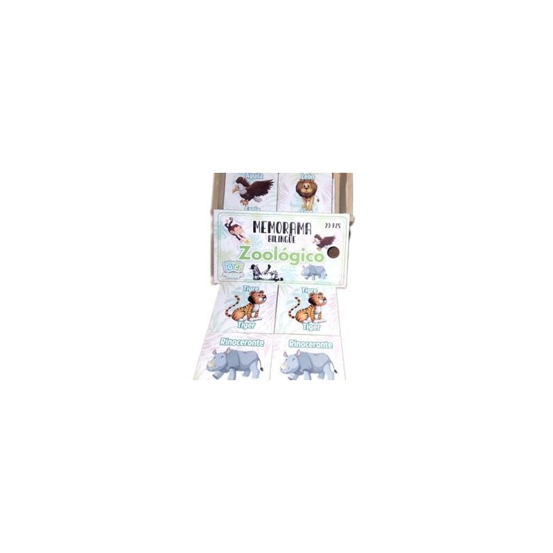 Memorama Bilingüe Zoológico