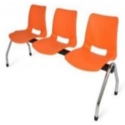 BANCA BOLD CROMADA 4 PLAZAS