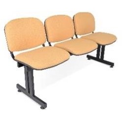 BANCA TANDEM ISO TAPIZADA 2 PLAZAS