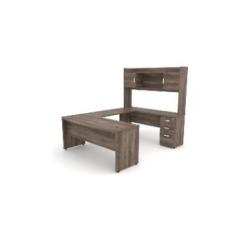 CONJUNTO EJECUTIVO  LOGAN, CON LIBRERO SOBREPONER  (DER./IZQ.) C