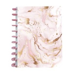 LIBRETA DE DISCOS ROSA PASTEL