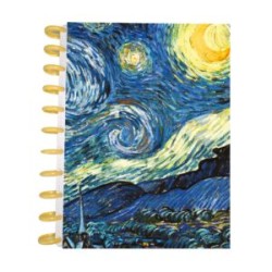 LIBRETA DE DISCOS LA NOCHE ESTRELLADA DE VAN GOGH