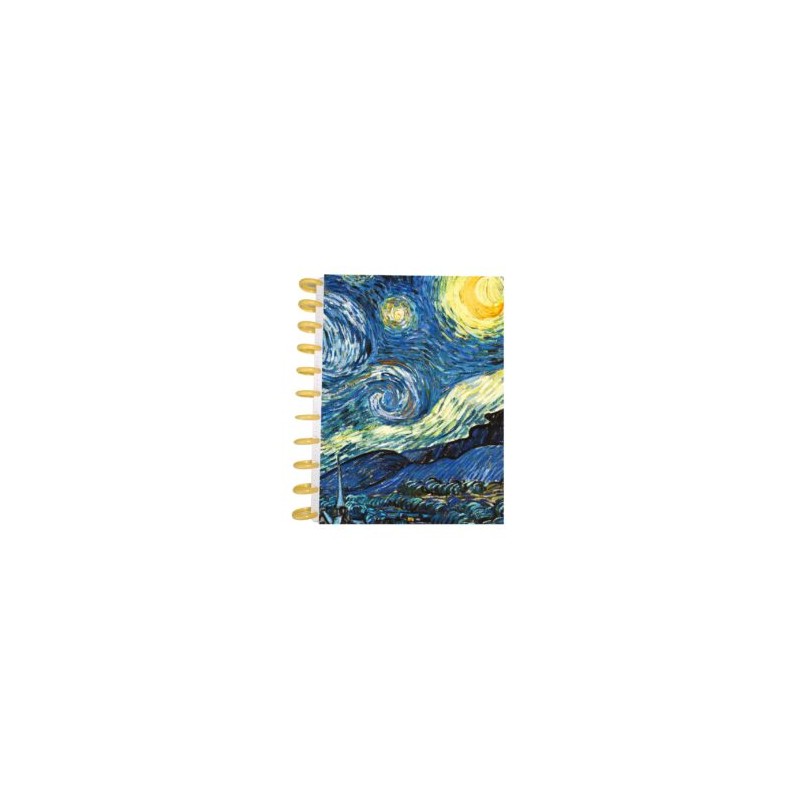 LIBRETA DE DISCOS LA NOCHE ESTRELLADA DE VAN GOGH