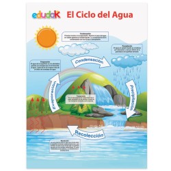 LÁMINA DIDÁCTICA EL CICLO DEL AGUA