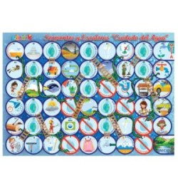 TAPETE SERPIENTES Y ESCALERAS «CUIDANDO DEL AGUA»